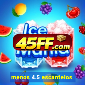 menos 4.5 escanteios